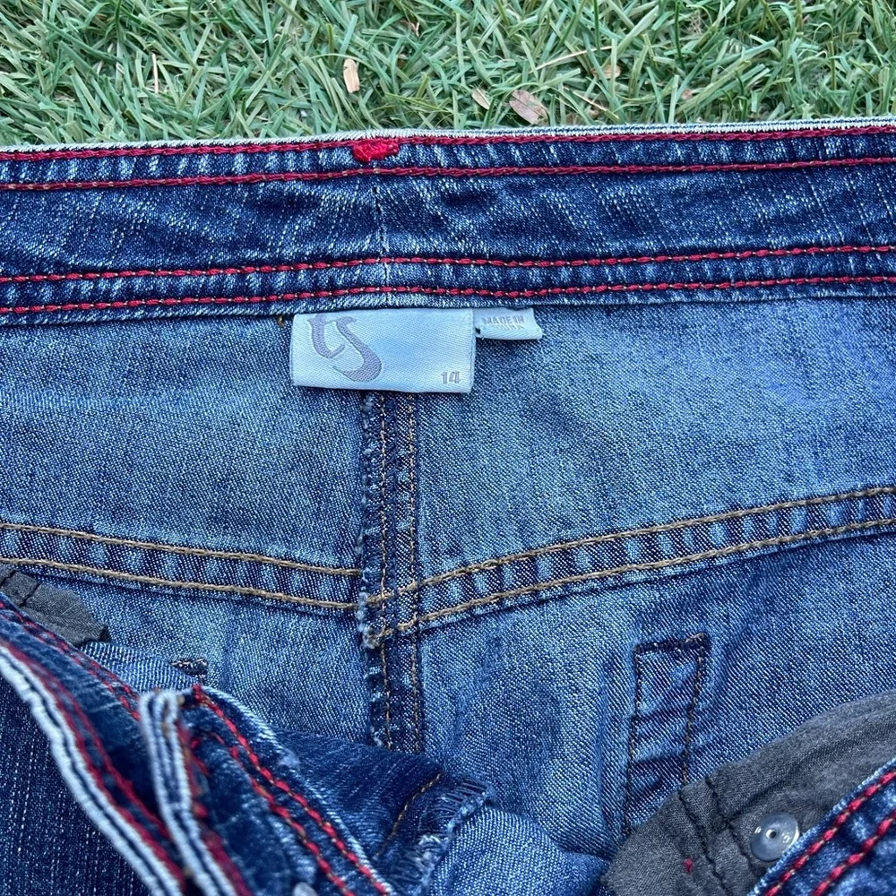 Y2K Blue Denim Jorts - Picture 4 of 6